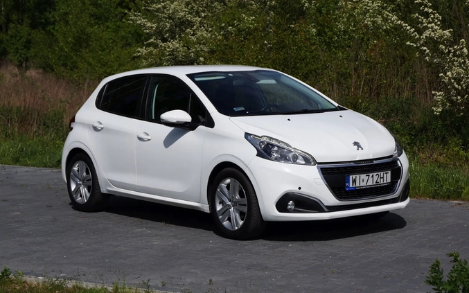 Peugeot 208 cena 35500 przebieg: 100000, rok produkcji 2018 z Warszawa małe 742